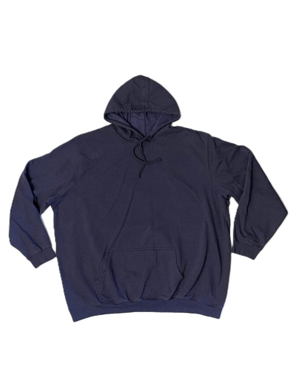 KingSize Hoodie Sweatshirt Mens 4XL Tall Navy Blue Pullover Cotton Blend